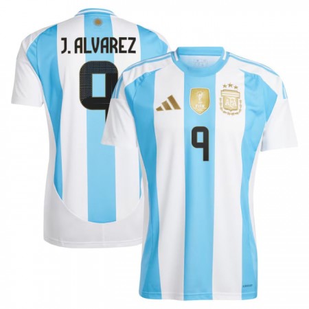 Argentina J. Alvarez 9 Matchtröjor Hemma Fotbollströja 2024 Argentina J. Alvarez 9 Matchtröjor Hemma Fotbollströja 2024
